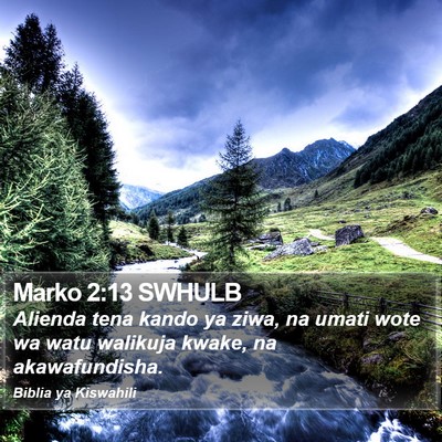 Marko 2:13 SWHULB Bible Verse Image
