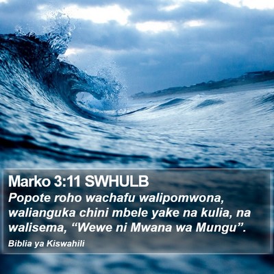 Marko 3:11 SWHULB Bible Verse Image