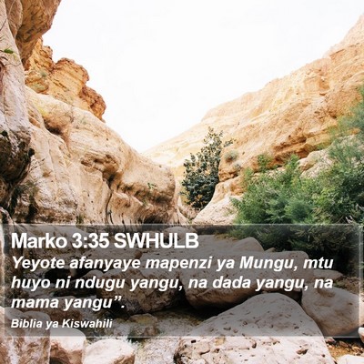 Marko 3:35 SWHULB Bible Verse Image