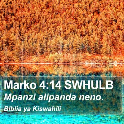 Marko 4:14 SWHULB Bible Verse Image
