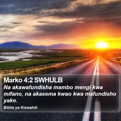 Marko 4:2 SWHULB Bible Verse Image