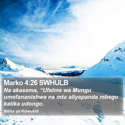 Marko 4:26 SWHULB Bible Verse Image