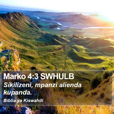 Marko 4:3 SWHULB Bible Verse Image