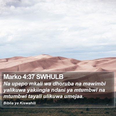 Marko 4:37 SWHULB Bible Verse Image