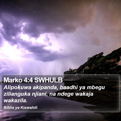 Marko 4:4 SWHULB Bible Verse Image