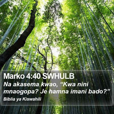 Marko 4:40 SWHULB Bible Verse Image