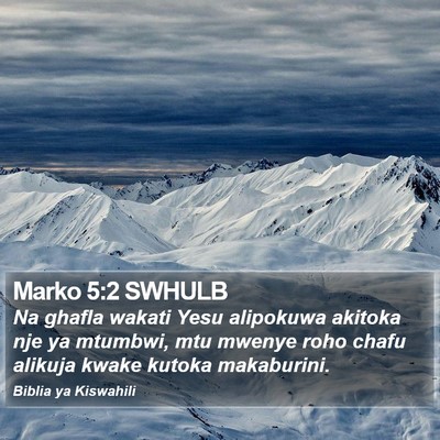Marko 5:2 SWHULB Bible Verse Image