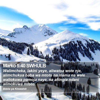 Marko 5:40 SWHULB Bible Verse Image