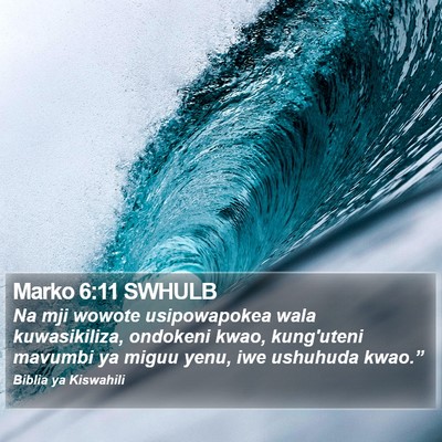Marko 6:11 SWHULB Bible Verse Image