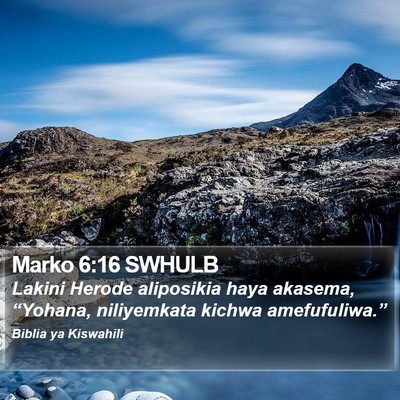 Marko 6:16 SWHULB Bible Verse Image