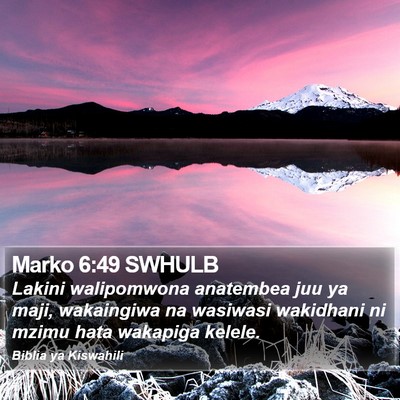 Marko 6:49 SWHULB Bible Verse Image