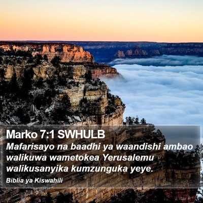 Marko 7:1 SWHULB Bible Verse Image