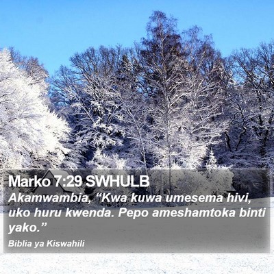 Marko 7:29 SWHULB Bible Verse Image