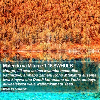 Matendo ya Mitume 1:16 SWHULB Bible Verse Image