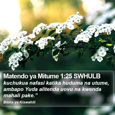Matendo ya Mitume 1:25 SWHULB Bible Verse Image