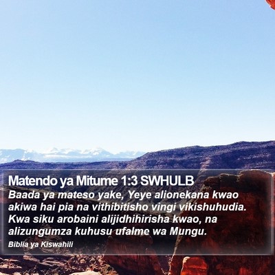 Matendo ya Mitume 1:3 SWHULB Bible Verse Image
