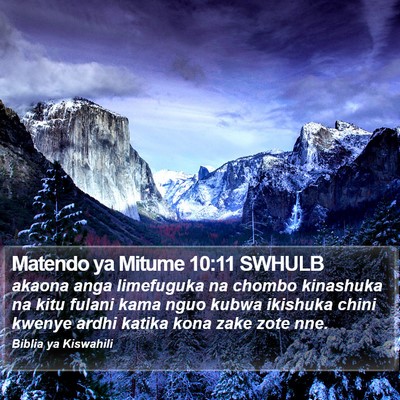 Matendo ya Mitume 10:11 SWHULB Bible Verse Image