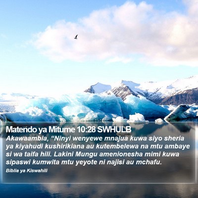 Matendo ya Mitume 10:28 SWHULB Bible Verse Image