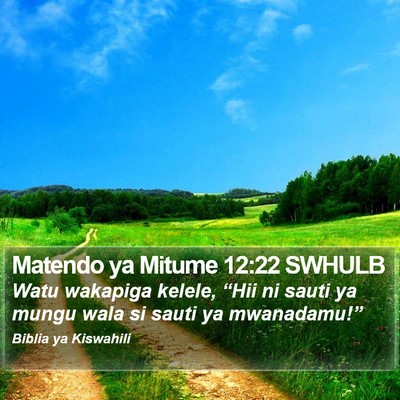 Matendo ya Mitume 12:22 SWHULB Bible Verse Image