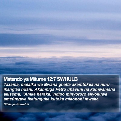 Matendo ya Mitume 12:7 SWHULB Bible Verse Image