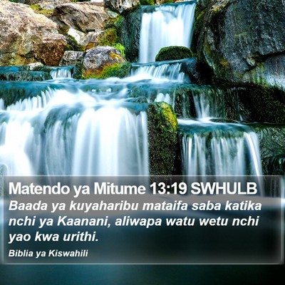 Matendo ya Mitume 13:19 SWHULB Bible Verse Image