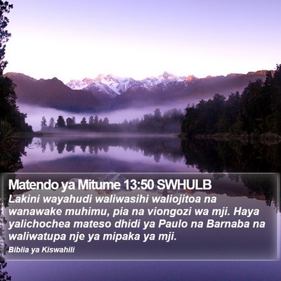 Matendo ya Mitume 13:50 SWHULB Bible Verse Image