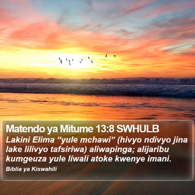 Matendo ya Mitume 13:8 SWHULB Bible Verse Image