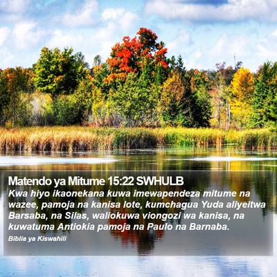 Matendo ya Mitume 15:22 SWHULB Bible Verse Image