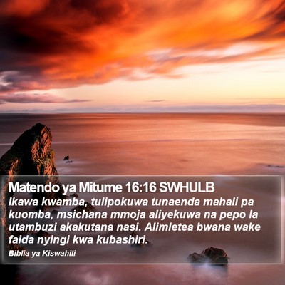 Matendo ya Mitume 16:16 SWHULB Bible Verse Image
