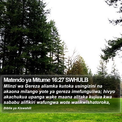 Matendo ya Mitume 16:27 SWHULB Bible Verse Image