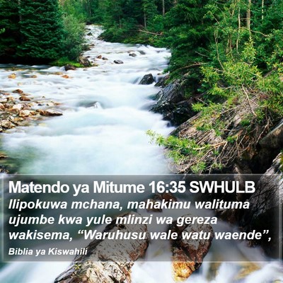 Matendo ya Mitume 16:35 SWHULB Bible Verse Image