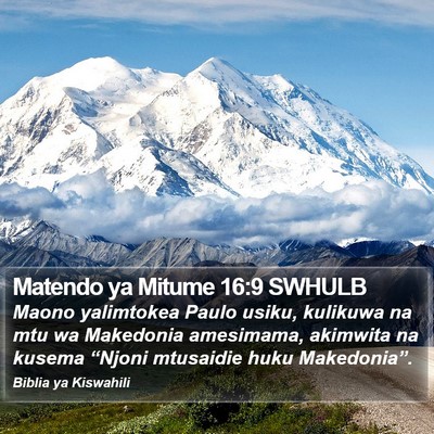 Matendo ya Mitume 16:9 SWHULB Bible Verse Image