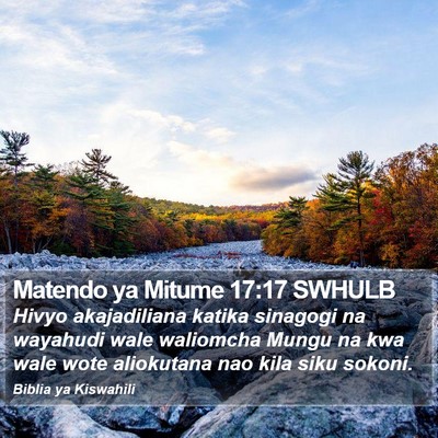 Matendo ya Mitume 17:17 SWHULB Bible Verse Image