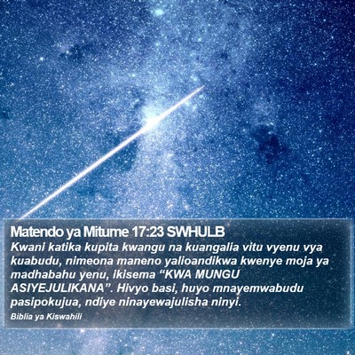 Matendo ya Mitume 17:23 SWHULB Bible Verse Image