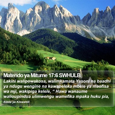 Matendo ya Mitume 17:6 SWHULB Bible Verse Image