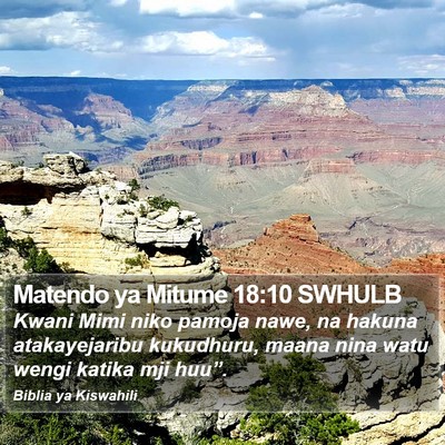 Matendo ya Mitume 18:10 SWHULB Bible Verse Image