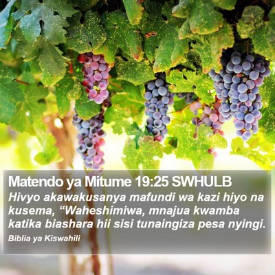 Matendo ya Mitume 19:25 SWHULB Bible Verse Image
