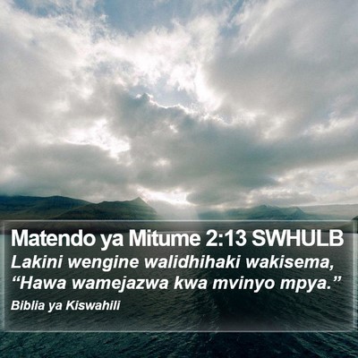 Matendo ya Mitume 2:13 SWHULB Bible Verse Image