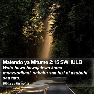 Matendo ya Mitume 2:15 SWHULB Bible Verse Image