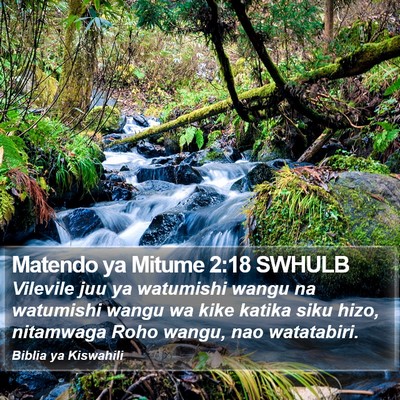 Matendo ya Mitume 2:18 SWHULB Bible Verse Image