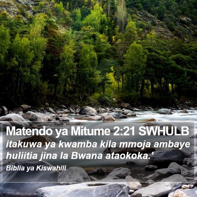 Matendo ya Mitume 2:21 SWHULB Bible Verse Image