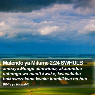 Matendo ya Mitume 2:24 SWHULB Bible Verse Image