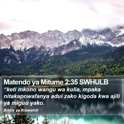 Matendo ya Mitume 2:35 SWHULB Bible Verse Image