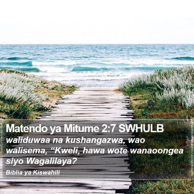 Matendo ya Mitume 2:7 SWHULB Bible Verse Image