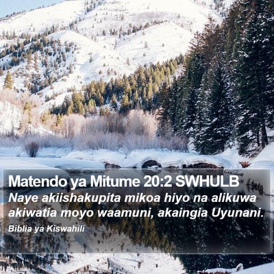 Matendo ya Mitume 20:2 SWHULB Bible Verse Image