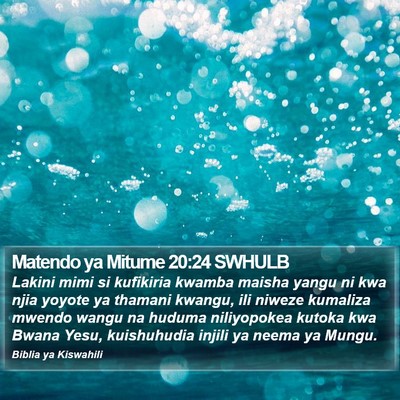 Matendo ya Mitume 20:24 SWHULB Bible Verse Image