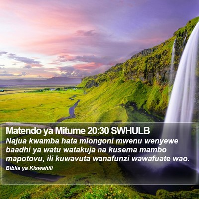 Matendo ya Mitume 20:30 SWHULB Bible Verse Image