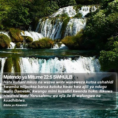 Matendo ya Mitume 22:5 SWHULB Bible Verse Image