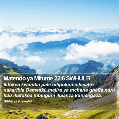 Matendo ya Mitume 22:6 SWHULB Bible Verse Image