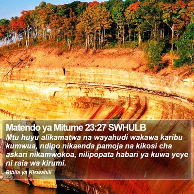 Matendo ya Mitume 23:27 SWHULB Bible Verse Image